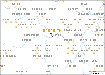 map of Xóm Chiềm