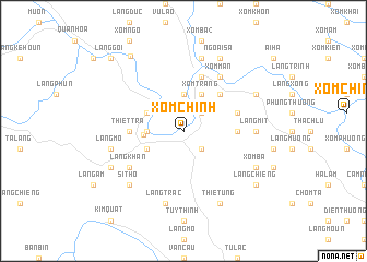 map of Xóm Chính