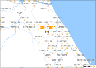 map of Xóm Chồn