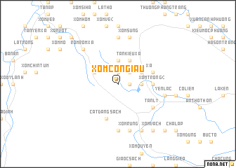 map of Xóm Con Giầu