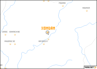 map of Xóm Dam