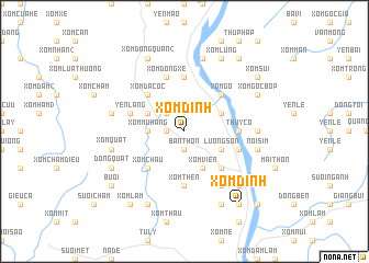 map of Xóm Ðinh