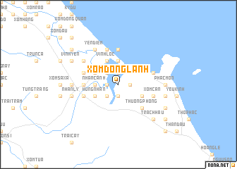 map of Xóm Ðộng Lành