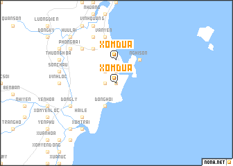 map of Xóm Dua
