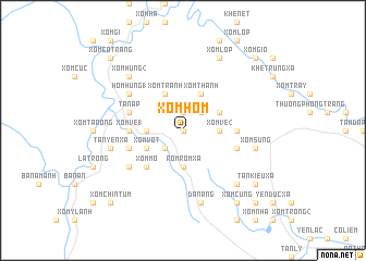 map of Xóm Hồm