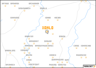 map of Xóm Lô