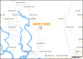 map of Xóm Mỹ Xuân