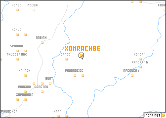 map of Xóm Rạch Bé