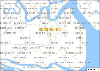 map of Xóm Rạch Rô