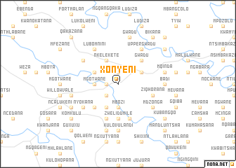map of Xonyeni