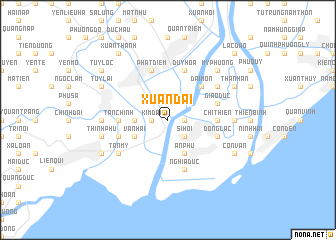 map of Xuân Ðài