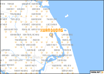 map of Xuân Dương