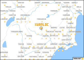 map of Xuân Lộc