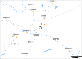 map of Xuetian
