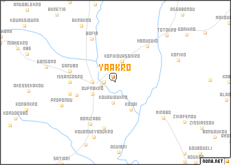 map of Ya-Akro
