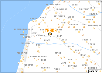 map of Ya‘ara