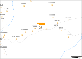 map of Yaba