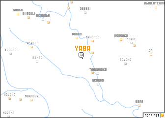 map of Yaba