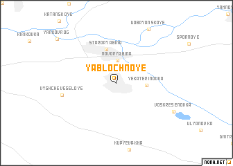 map of Yablochnoye