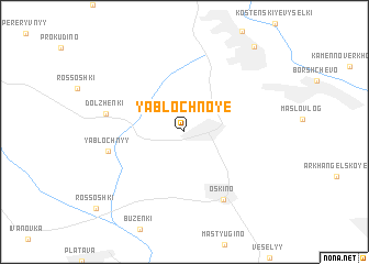 map of Yablochnoye