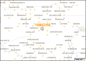 map of Yabuzino