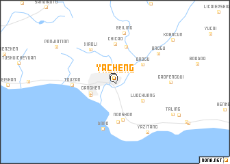map of Yacheng