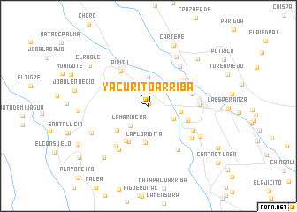 map of Yacurito Arriba