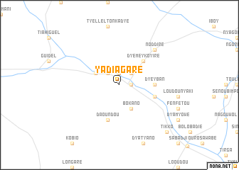 map of Yadiagaré