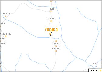 map of Yadiko
