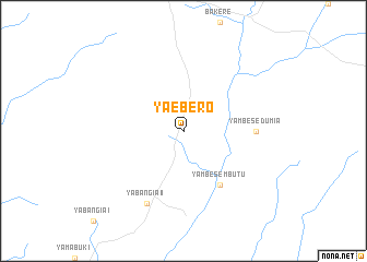 map of Yaebero