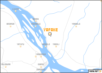 map of Yafake