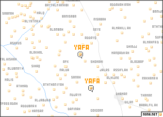 map of Yafā‘
