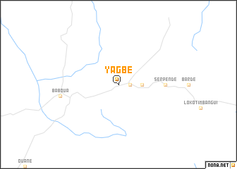 map of Yagbé