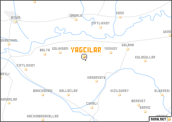 map of Yağcılar