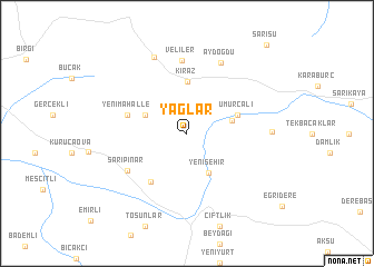 map of Yağlar