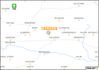 map of Yagodka