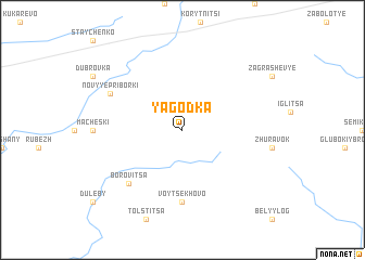 map of Yagodka