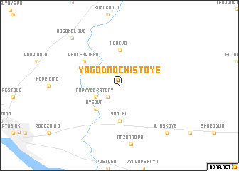 map of Yagodno-Chistoye