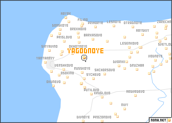 map of Yagodnoye