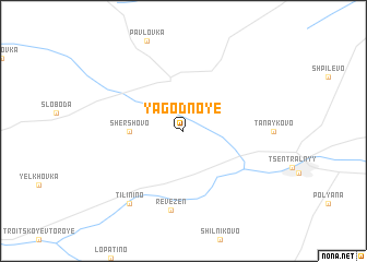 map of Yagodnoye