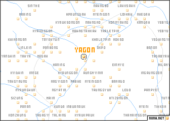 map of Yagon