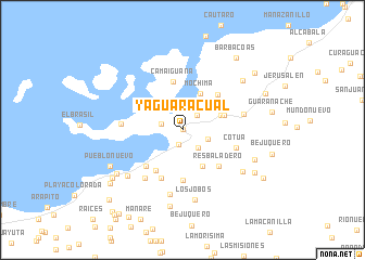 map of Yaguaracual