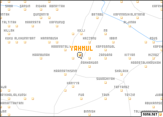 map of Yaḩmūl