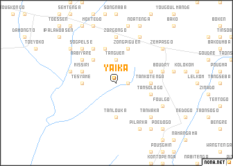map of Yaika
