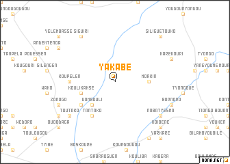 map of Yakabé