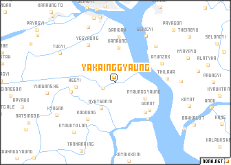map of Yakainggyaung