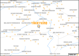 map of Yakeykino