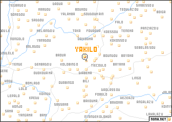 map of Yakilo