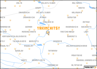 map of Yakimchitsy