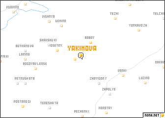 map of Yakimova